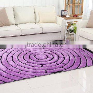 Indian Modern -Design Custom Loop-Pile Acrylic Wool Rug