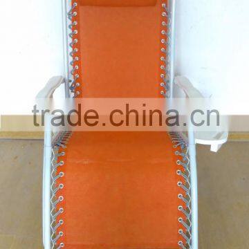 Orange color textline fabric modern gravity chair