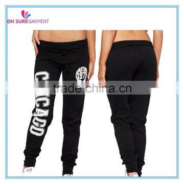 cotton fleece or cotton frech terry womens jogger pants