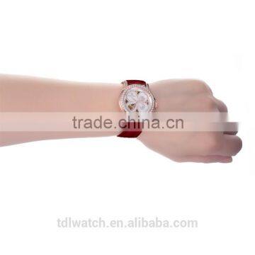 Newest Genuine Leather Skeleton Leather Watch Bracelet photo-6