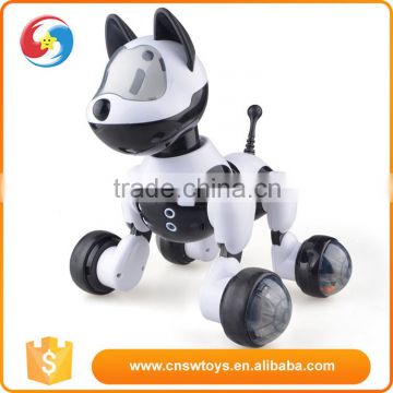 Funny walking dancing battery operated smart intelligent sound control dog and cat