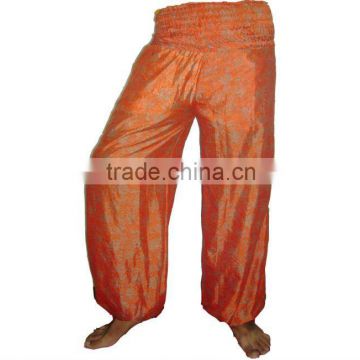 2594 Vintage silk saree Harem Pant Supplier Garments Light Weight Cotton JumpSuits Garments Soft Cotton Fabrics Clothes Hindu