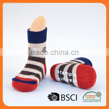 custom cartoon cotton anti-slip indoor flooring softextile baby sock