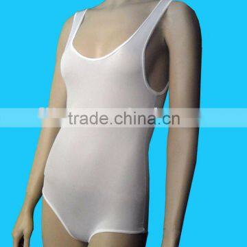 Women Swimwear with White Ribbon Edge