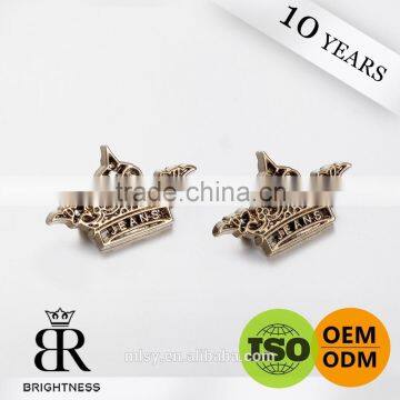 Miniature Gold Crown Metal Label for Bags Brightness C1-80057 photo-1