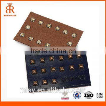 New Arrival Fashion Custom Embossed Leather Patch photo-1