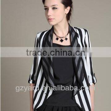 Fashion Women Blazer / Black and White Blazer Women