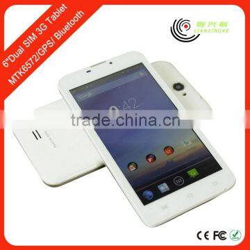 China manufacturer 6" free mobile video tablet pc with 3g phone call function