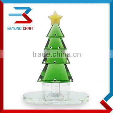 Modern Crystal Glass Christmas Tree Sculpture Model