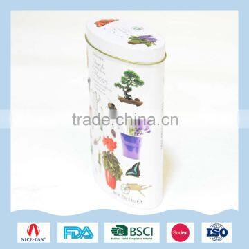 Oval Game Tin Box for Kids' Playing Tools Storage photo-3