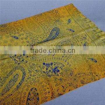 Long Soft Women Blue Chiffon Scarves Peony Peafowl Wrap plain yellow silk scarf