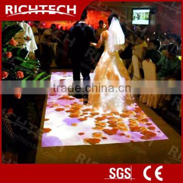 Richtech triple size version interactive dance floor as wedding decorations