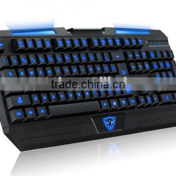 Motospeed K60L 3 color keyboard LED Backlit Gaming Keyboard