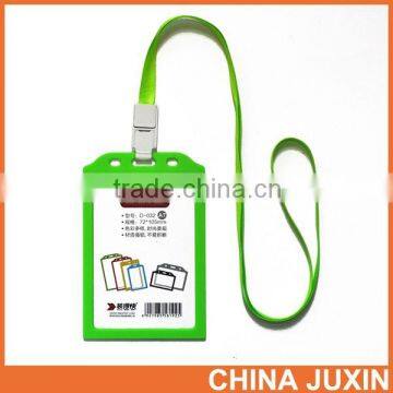 fashion color lanyard id card badge holder