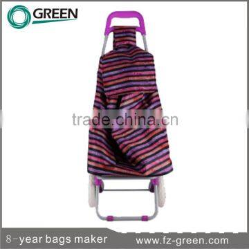 Fashion Supermarket Polyester Shopping Trolley Bags Wheels