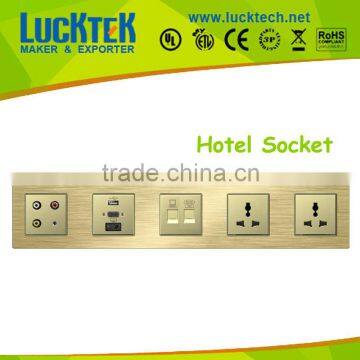 Hotel wall socket Media hub