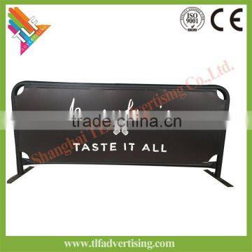 Metal Cafe Barrier Banner Stand