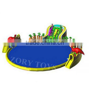 outdoor inflatable water park