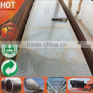 S235JR Hot rolled mild steel stock 2mm thick 1220x2440mm checkered plate tear drop