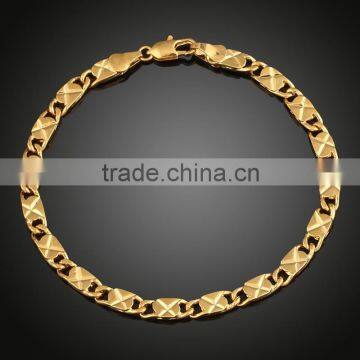 Necklace Style Chain Gold Plated Bracelet Top Design Wholesale Jewelry