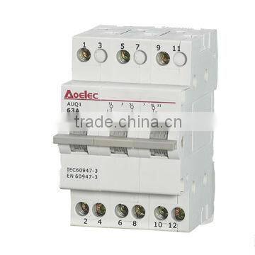 AUQ1 din rail mounting 3P 40A Modular Changeover Switch