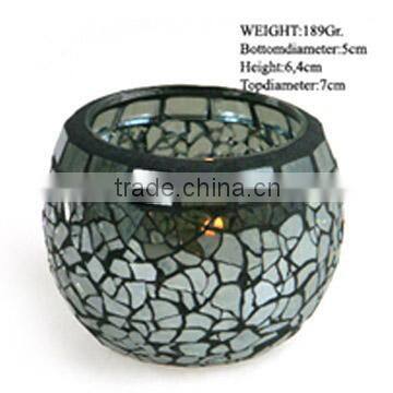 Glass Mosaic Candle Holder