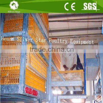 Full automatic H type broiler chicken cage /Galvanized wire cage for chicken farm