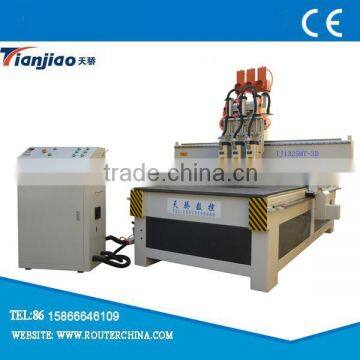 lathe cnc router wood 3 spindles automatic change