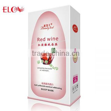 Red wine anti-yellowish nutrient whitening sleep mask