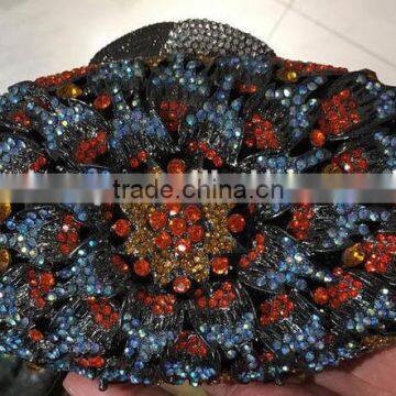 2016 special design hot sale elegant and luxury Rhinestones African Handbag for wedding/party for lady