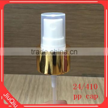 YUYAO Factory 24/410 gold aluminium mist sprayer for cosmetic MOQ 10000PCS