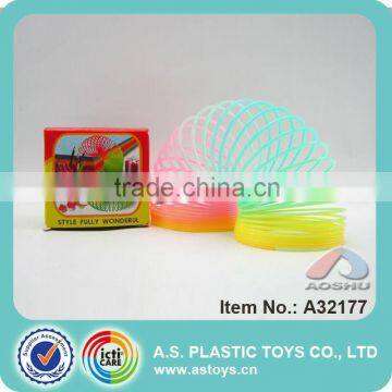 Promotional Toys Colorful Glow Rainbow Spring For Party