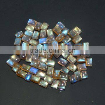 Natural blue fire Labradorite wholesale cabs 5x7 mm ractangle