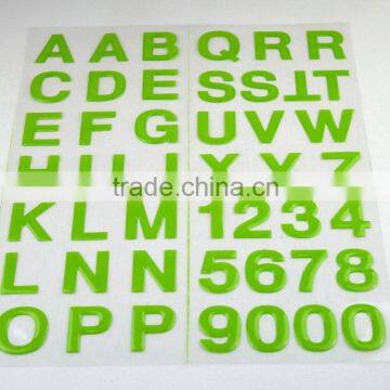 New Design Alphabet Epoxy Sticker