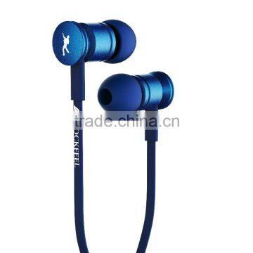 High quality in-ear headsets manufacturer metal stereo earbud with mic headset for mp3 player K300