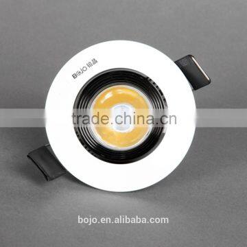 Recessed Mini Spot Light 3w Led Downlight With Black Anti-glare Inner Ring