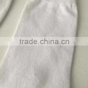 Unisex White Combed Wholesale Cotton Custom Logo Sport Socks
