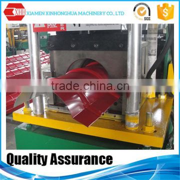 Trusty supplier from China steel roofing tiles ridge cap forming machine for sale