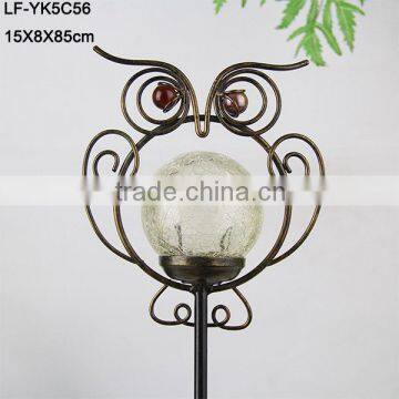 Iron Owl Garden Stake With Solar Product photo-2