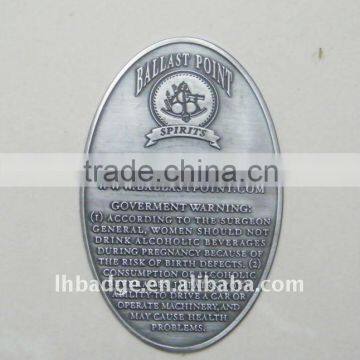 aluminum Whiskey packing label