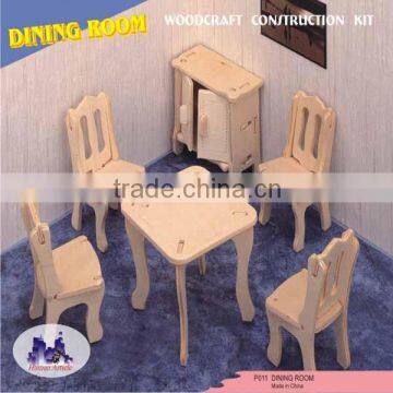 Wooden Toy Dining Room Kit