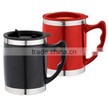 office mug 450ml coffee mug, same color for lid and handle