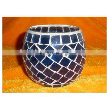 Top Quality Handmade Mosaic Glass Candle Holder