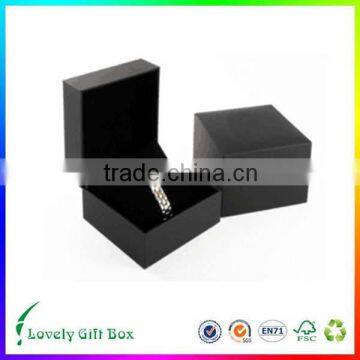 custom cardboard black paper with pillow insert and jacket watch gift box china supplier