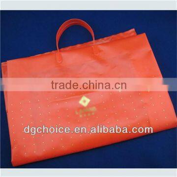 Factory sale LOGO printed HDPE plastic handle bags for shopping