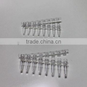 hot sale sterile 8-strip pcr tube polypropylene pcr tubes