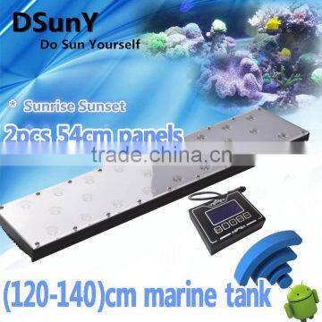 48''/4ft/120m Wifi Android control led aquarium light dimmable LED marine aquarium light for coral reef