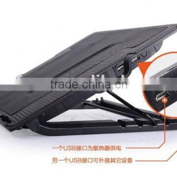 Best Selling Adjustable 2 Usb Notebook Cooler Stand , Laptop Cooling Pad ,laptop Stand Holder photo-5
