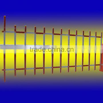 Vehicle entrance Automatic barrier gate with Fence pole