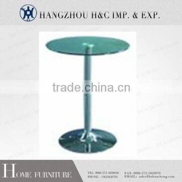 High Round Glass Bar Table wth Barstool HC-T01